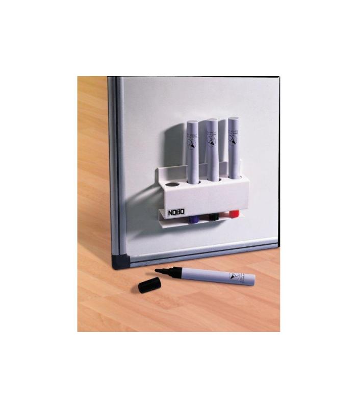 PORTA ROTULADORES MAGNETICO CAPACIDAD 4 ROTULADORES 8X12X3,2 CM. NOBO 3503846