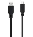 Nanocable USB 2.0, 0.5m cable USB 0,5 m USB C USB A Negro