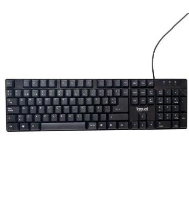 iggual IGG317501 teclado Oficina USB QWERTY Negro
