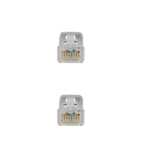 Nanocable Cable Red Latiguillo RJ45 LSZH CAT.6A UTP AWG24, Gris, 25 cm