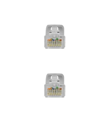 Nanocable Cable Red Latiguillo RJ45 LSZH CAT.6A UTP AWG24, Gris, 25 cm