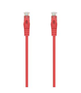 AISENS Cable de Red Latiguillo RJ45 LSZH Cat.6A 500 Mhz UTP AWG24, Rojo, 1.0M