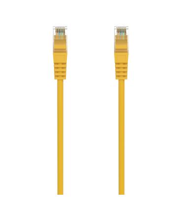 AISENS Cable de Red Latiguillo RJ45 LSZH Cat.6A 500 Mhz UTP AWG24, Amarillo, 1.0M