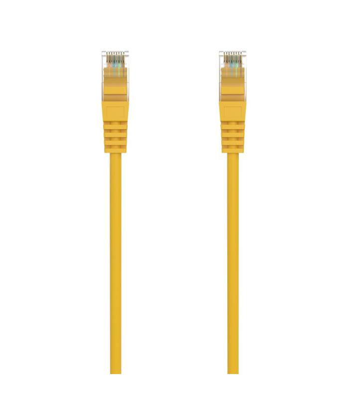 AISENS Cable de Red Latiguillo RJ45 LSZH Cat.6A 500 Mhz UTP AWG24, Amarillo, 3.0M