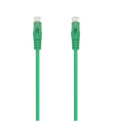 AISENS Cable de Red Latiguillo RJ45 LSZH Cat.6A 500 Mhz UTP AWG24, Verde, 3.0M