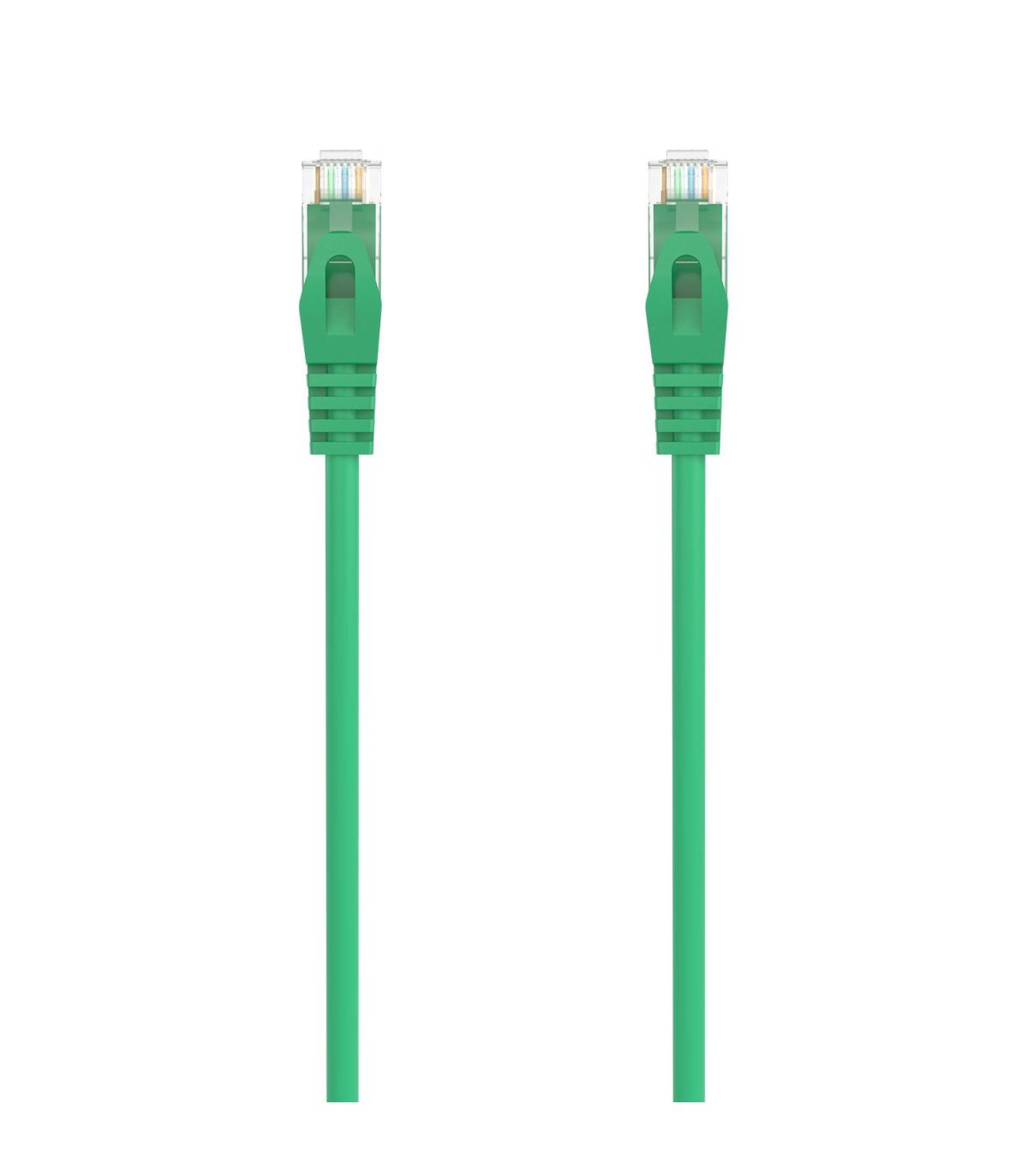 AISENS Cable de Red Latiguillo RJ45 LSZH Cat.6A 500 Mhz UTP AWG24, Verde, 3.0M