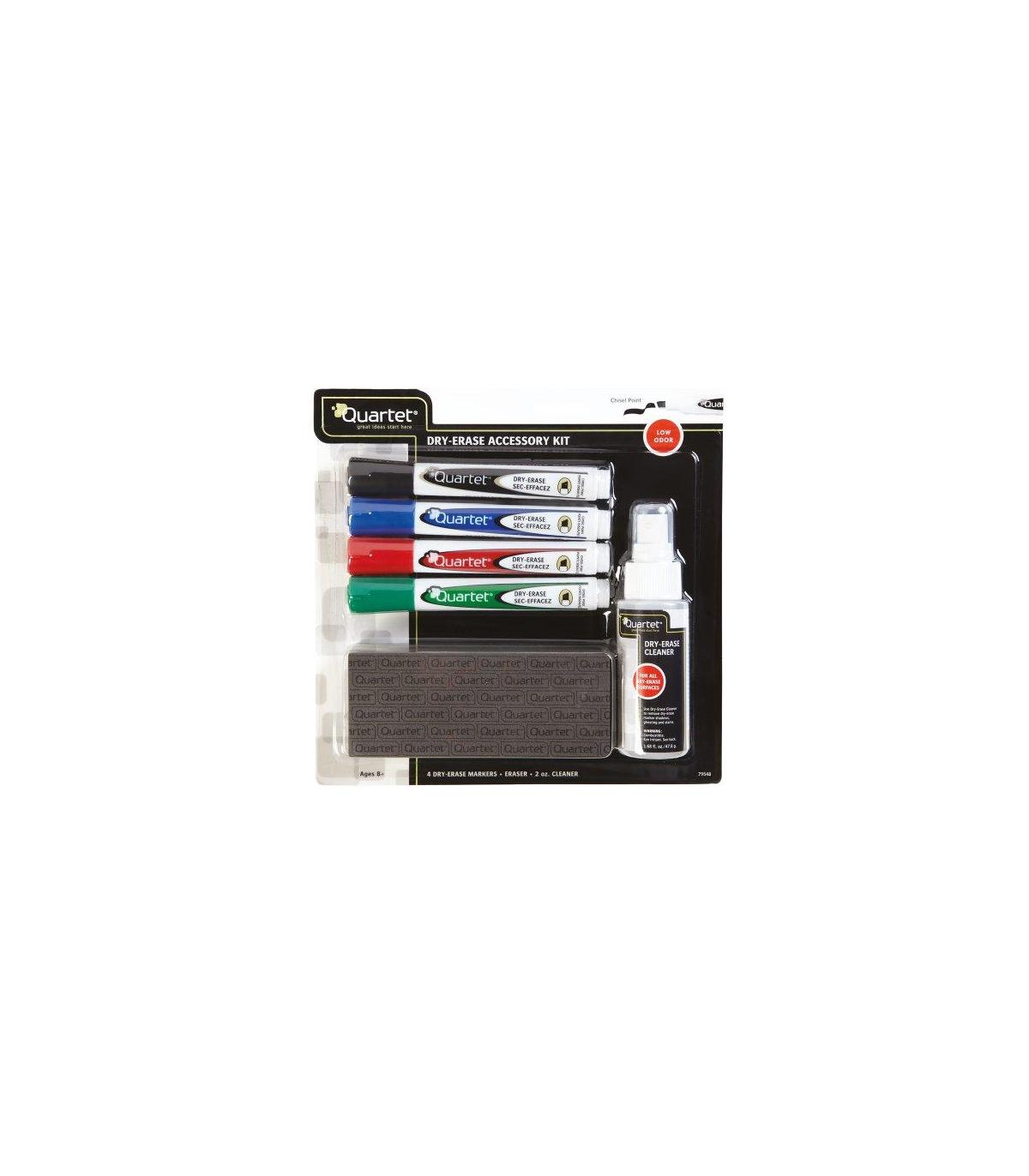 KIT PIZARRA BLANCA (4 ROTULADORES, BORRADOR, SPRAY LIMPIADOR) NOBO 1903798