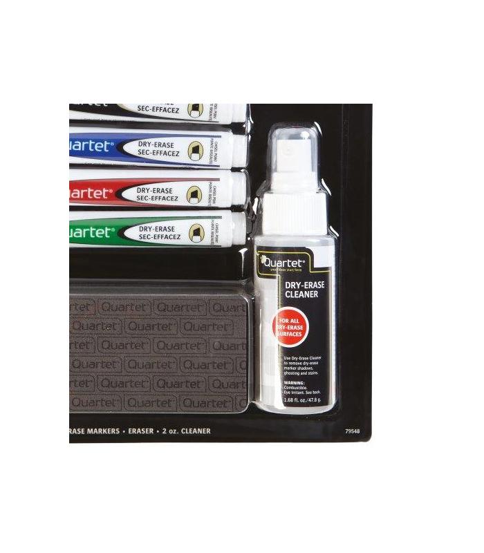 KIT PIZARRA BLANCA (4 ROTULADORES, BORRADOR, SPRAY LIMPIADOR) NOBO 1903798