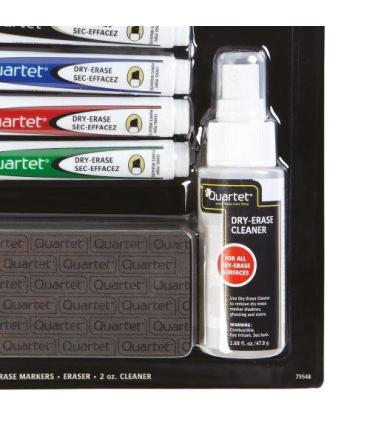 KIT PIZARRA BLANCA (4 ROTULADORES, BORRADOR, SPRAY LIMPIADOR) NOBO 1903798