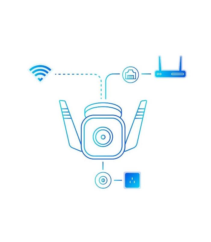 TP-Link Tapo TC65 cámara de vigilancia Bullet (shape) Cámara de seguridad IP Exterior 2304 x 1296 Pixeles Techo pared