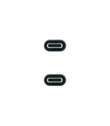 Nanocable Cable USB 3.2 Gen2x2 20Gbps 5A 100W 4K 60Hz USB-C M-USB-C M, 1 m