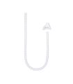 Nanocable Organizador de Cables Flexible 25 mm, Blanco, 3 m