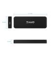 TooQ TQE-2280B caja para disco duro externo Caja externa para unidad de estado sólido (SSD) Negro M.2
