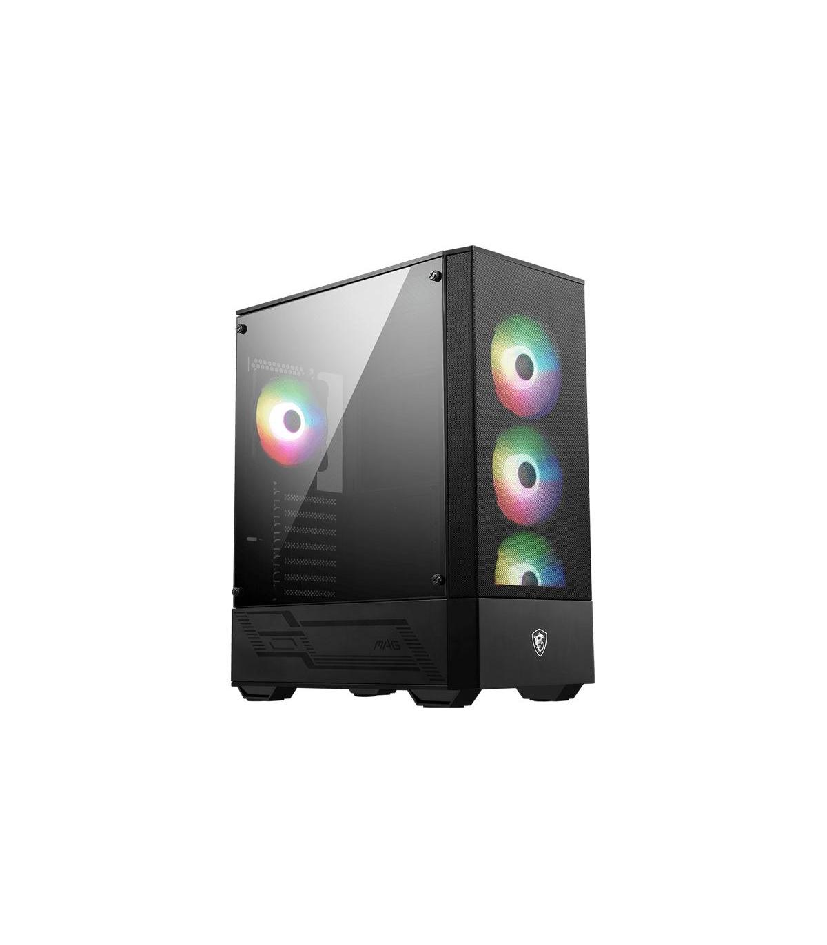 MSI MAG FORGE 112R carcasa de ordenador Midi Tower Negro, Transparente