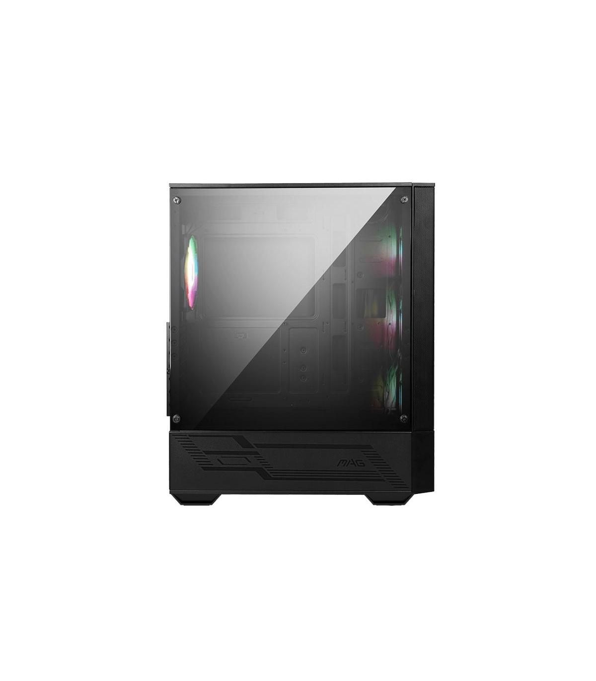 MSI MAG FORGE 112R carcasa de ordenador Midi Tower Negro, Transparente