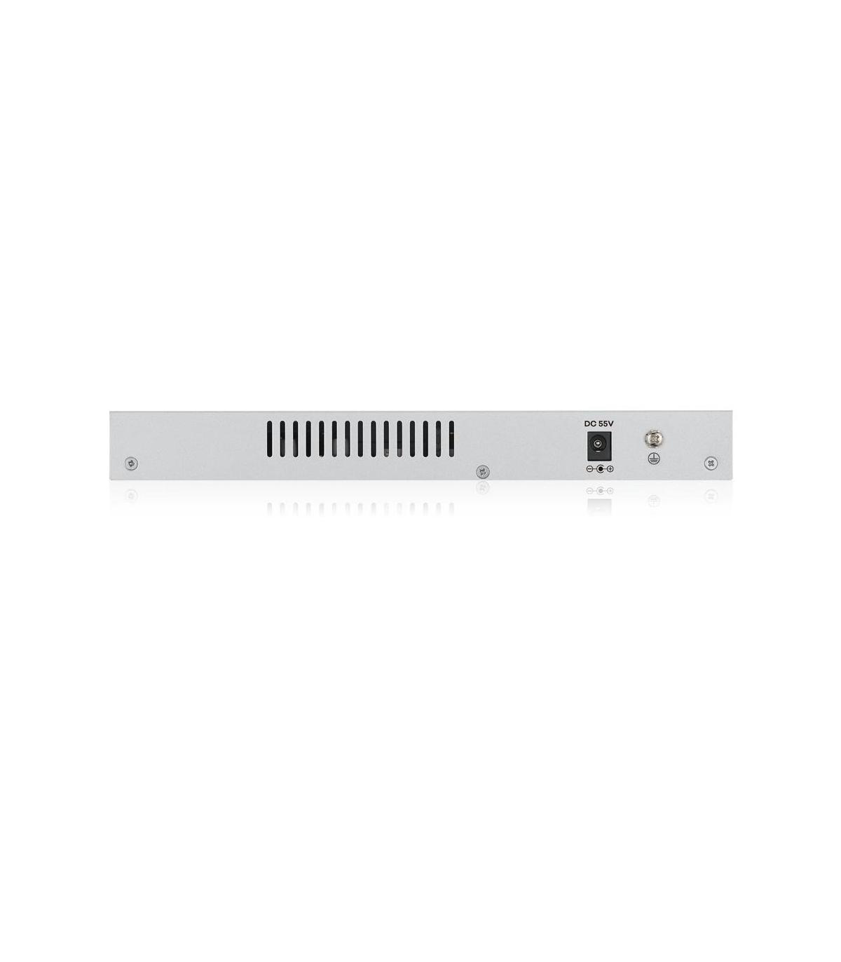 Zyxel GS1200-8HP v2 Gestionado Gigabit Ethernet (10 100 1000) Energía sobre Ethernet (PoE) Gris