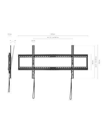 AISENS Soporte ECO Inclinable para Monitor TV 75Kg de 37-90, Negro