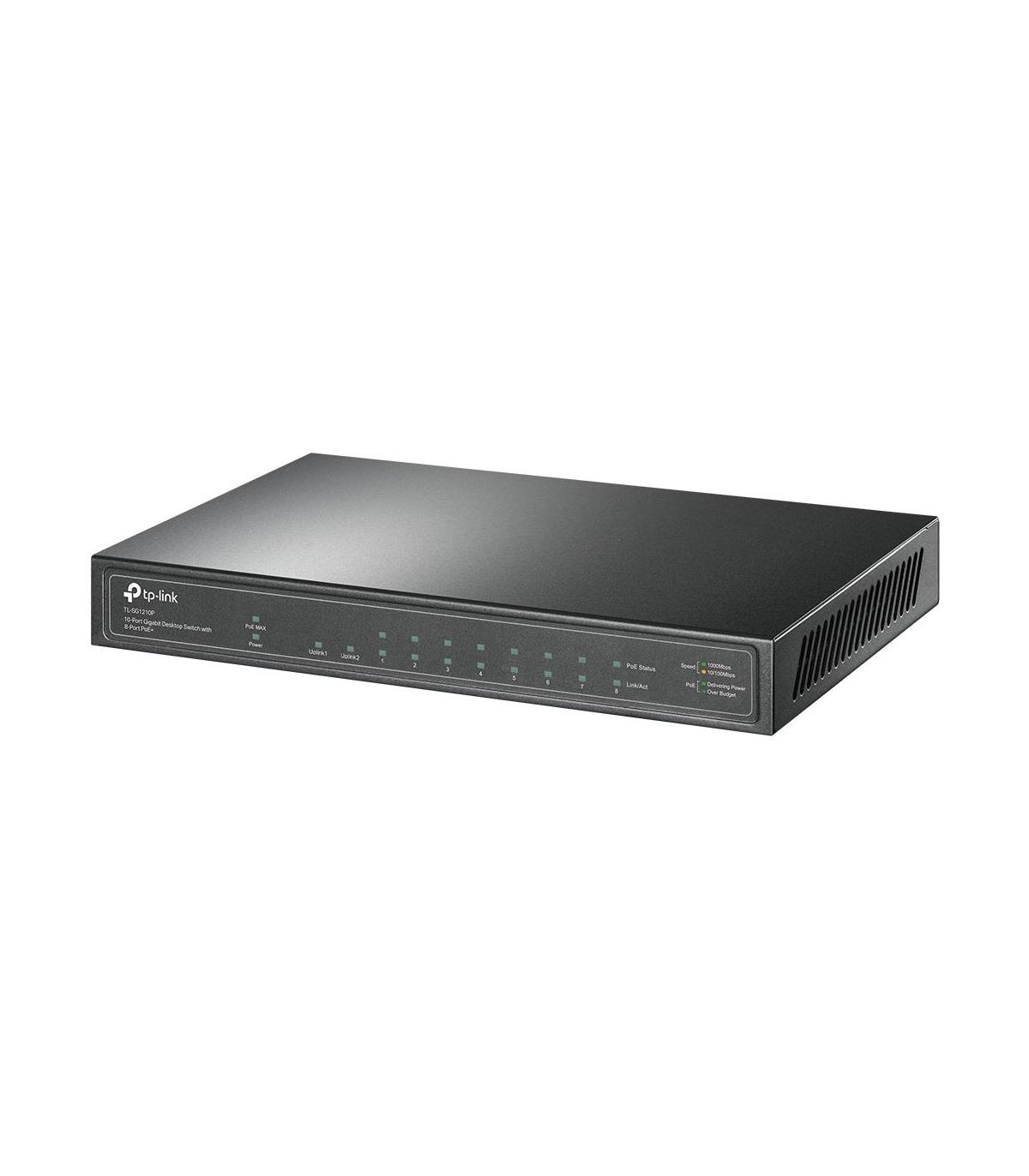 TP-Link TL-SG1210P No administrado Gigabit Ethernet (10 100 1000) Energía sobre Ethernet (PoE) Gris