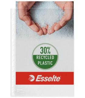 CAJA 100 FUNDAS POLIPROPILENO MULTITALADRO FORMATO A4 80 MICRAS 16 TALADROS TRANSPARENTE ESSELTE 46099