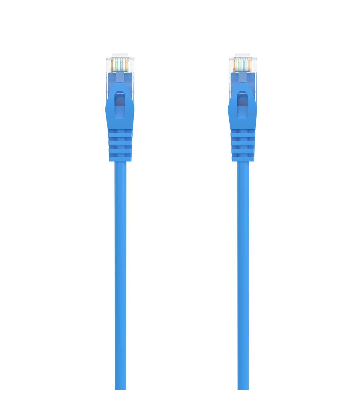 AISENS Cable de Red Latiguillo RJ45 LSZH Cat.6A 500 Mhz UTP AWG24, Azul, 2.0M