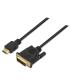 AISENS A117-0090 adaptador de cable de vídeo 1,8 m HDMI tipo A (Estándar) DVI 18+1 Negro