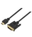 AISENS A117-0090 adaptador de cable de vídeo 1,8 m HDMI tipo A (Estándar) DVI 18+1 Negro