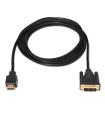 AISENS A117-0090 adaptador de cable de vídeo 1,8 m HDMI tipo A (Estándar) DVI 18+1 Negro