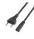 AISENS A132-0173 cable de transmisión Negro 1,5 m CEE7 7 C7 acoplador