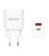AISENS Cargador 20W, 1xUSB-C PD3.0, 1xUSB-A QC3.0, Blanco