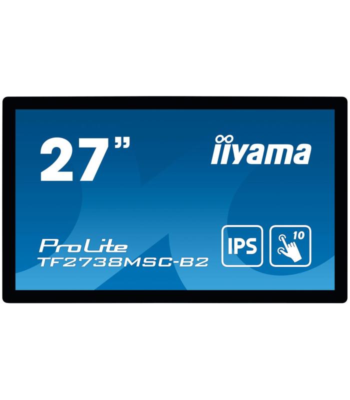 iiyama ProLite TF2738MSC-B2 pantalla para PC 68,6 cm (27") 1920 x 1080 Pixeles Full HD LED Pantalla táctil Multi-usuario Negro