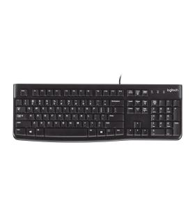 Logitech K120 Corded Keyboard teclado Universal USB QWERTY Español Negro