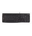 Logitech K120 Corded Keyboard teclado Universal USB QWERTY Español Negro