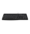 Logitech K120 Corded Keyboard teclado Universal USB QWERTY Español Negro