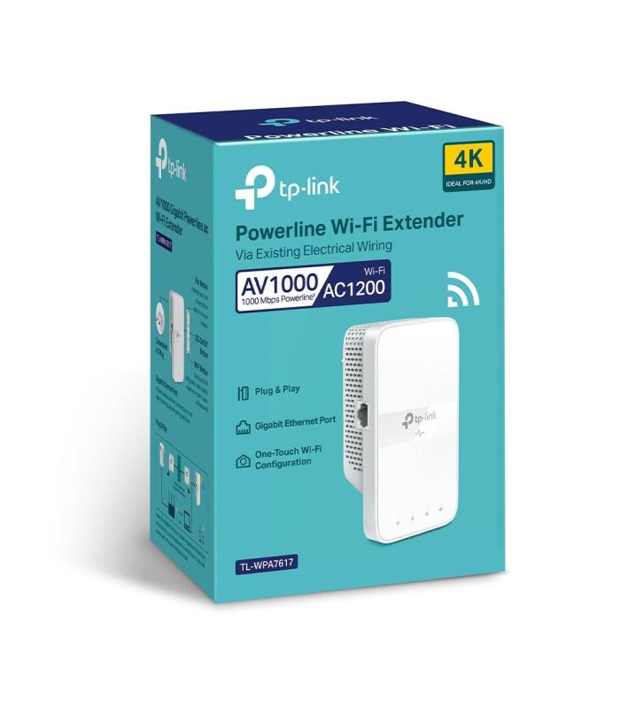 TP-Link TL-WPA7617 adaptador de red PowerLine 1200 Mbit s Ethernet Wifi Blanco 1 pieza(s)