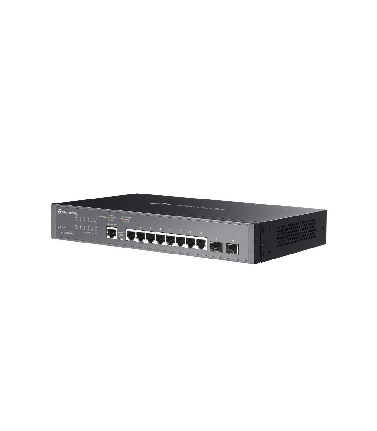 TP-Link Omada SG3210 switch Gestionado L2 L3 Gigabit Ethernet (10 100 1000) 1U Negro