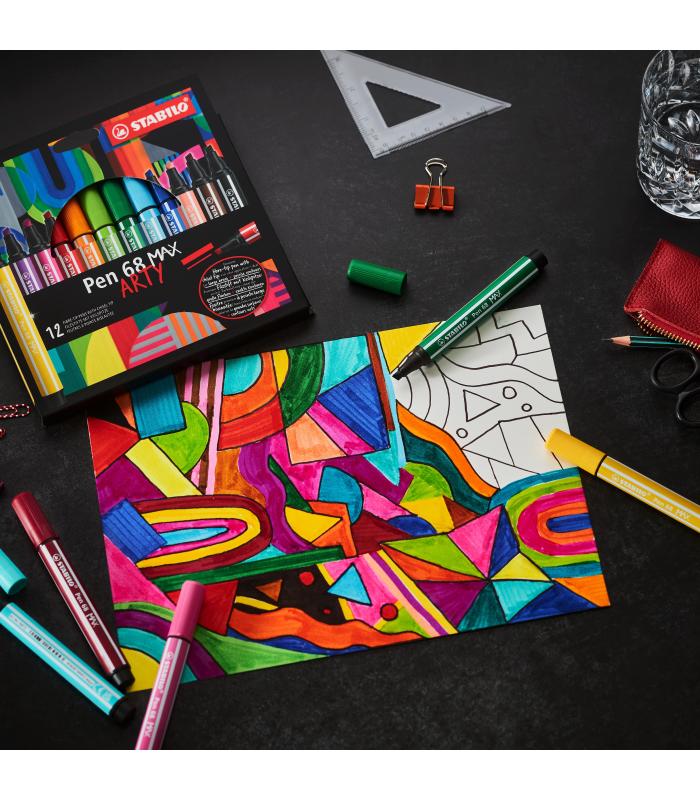 STABILO Pen 68 MAX rotulador Naranja claro 1 pieza(s)