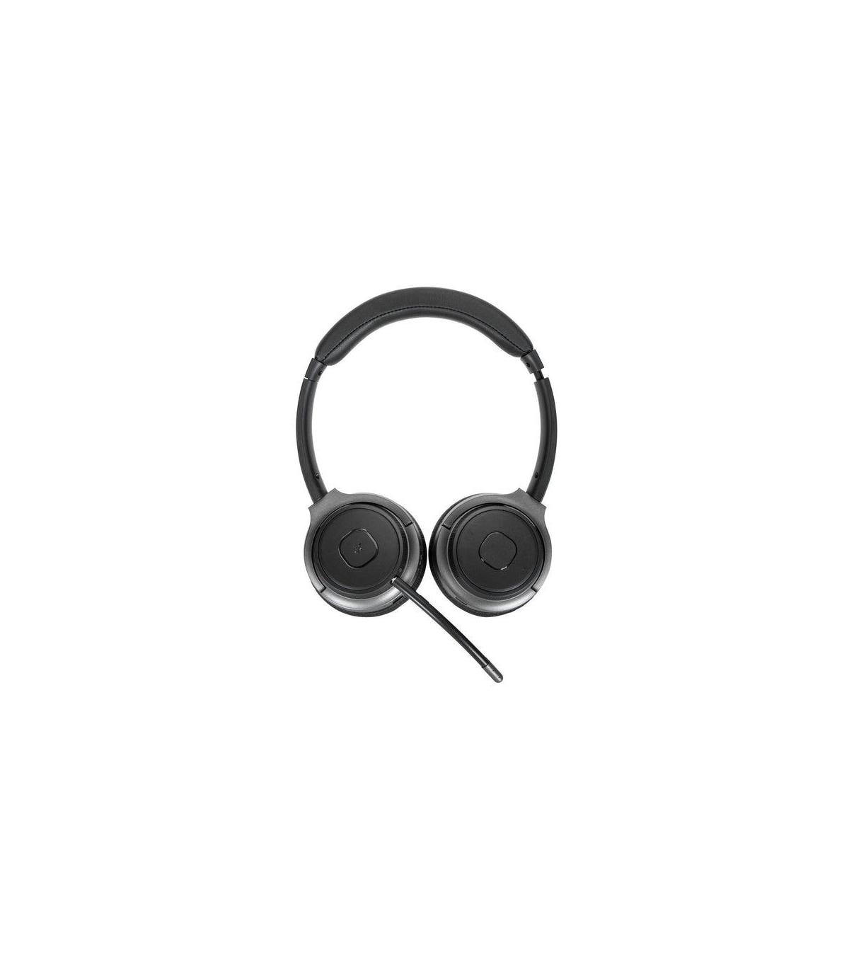Targus AEH104GL auricular y casco Auriculares Inalámbrico y alámbrico Diadema Llamadas Música USB Tipo C Bluetooth Negro