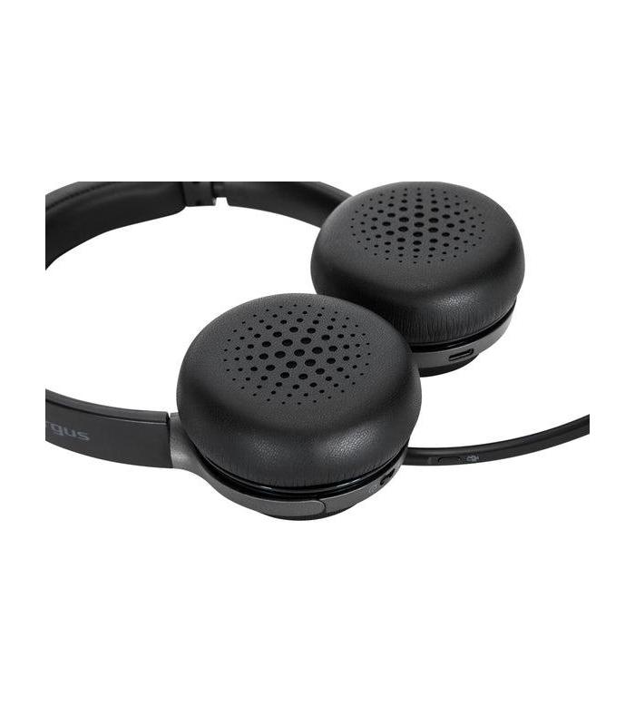 Targus AEH104GL auricular y casco Auriculares Inalámbrico y alámbrico Diadema Llamadas Música USB Tipo C Bluetooth Negro