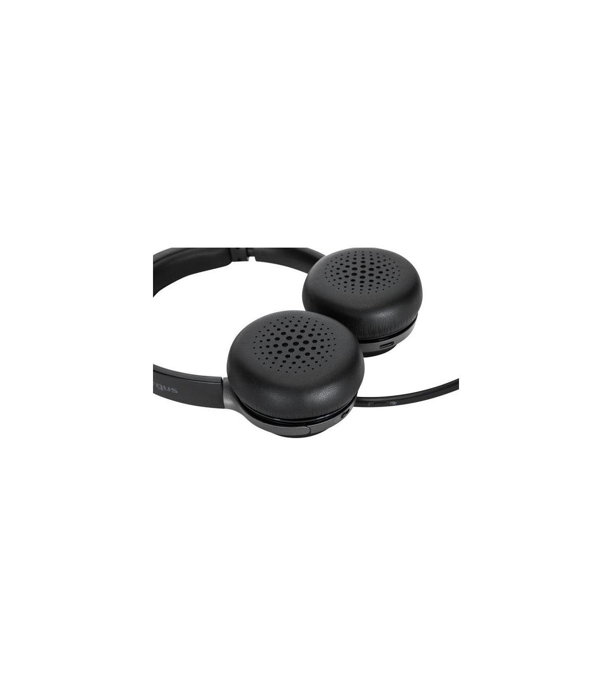 Targus AEH104GL auricular y casco Auriculares Inalámbrico y alámbrico Diadema Llamadas Música USB Tipo C Bluetooth Negro