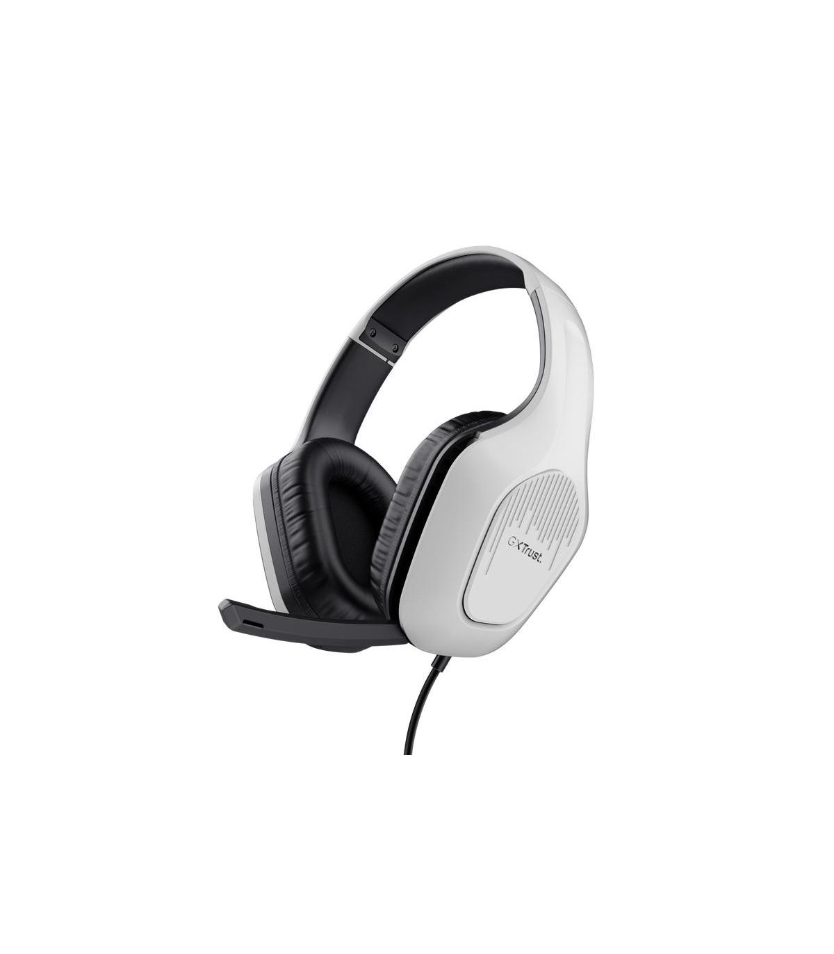 Trust GXT 415PS ZIROX Auriculares Alámbrico Diadema Juego Negro, Blanco