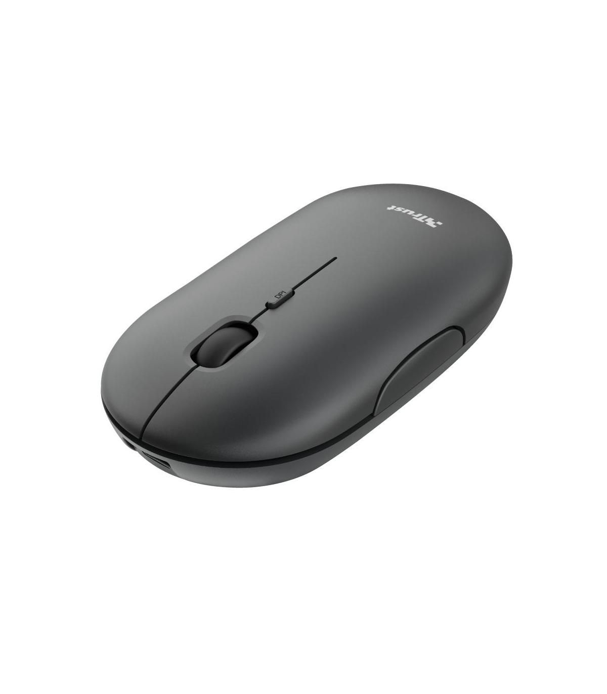 Trust Puck ratón Oficina Ambidextro RF Wireless + Bluetooth Óptico 1600 DPI