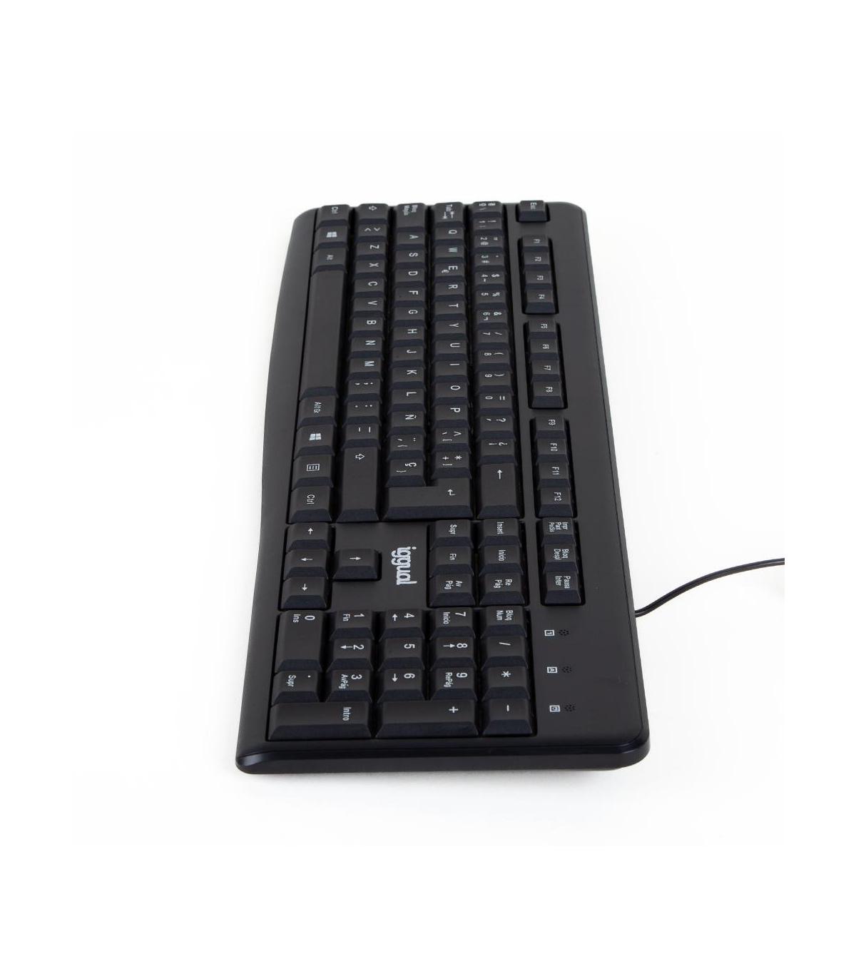 iggual Teclado estándar CK-BASIC2-105T negro