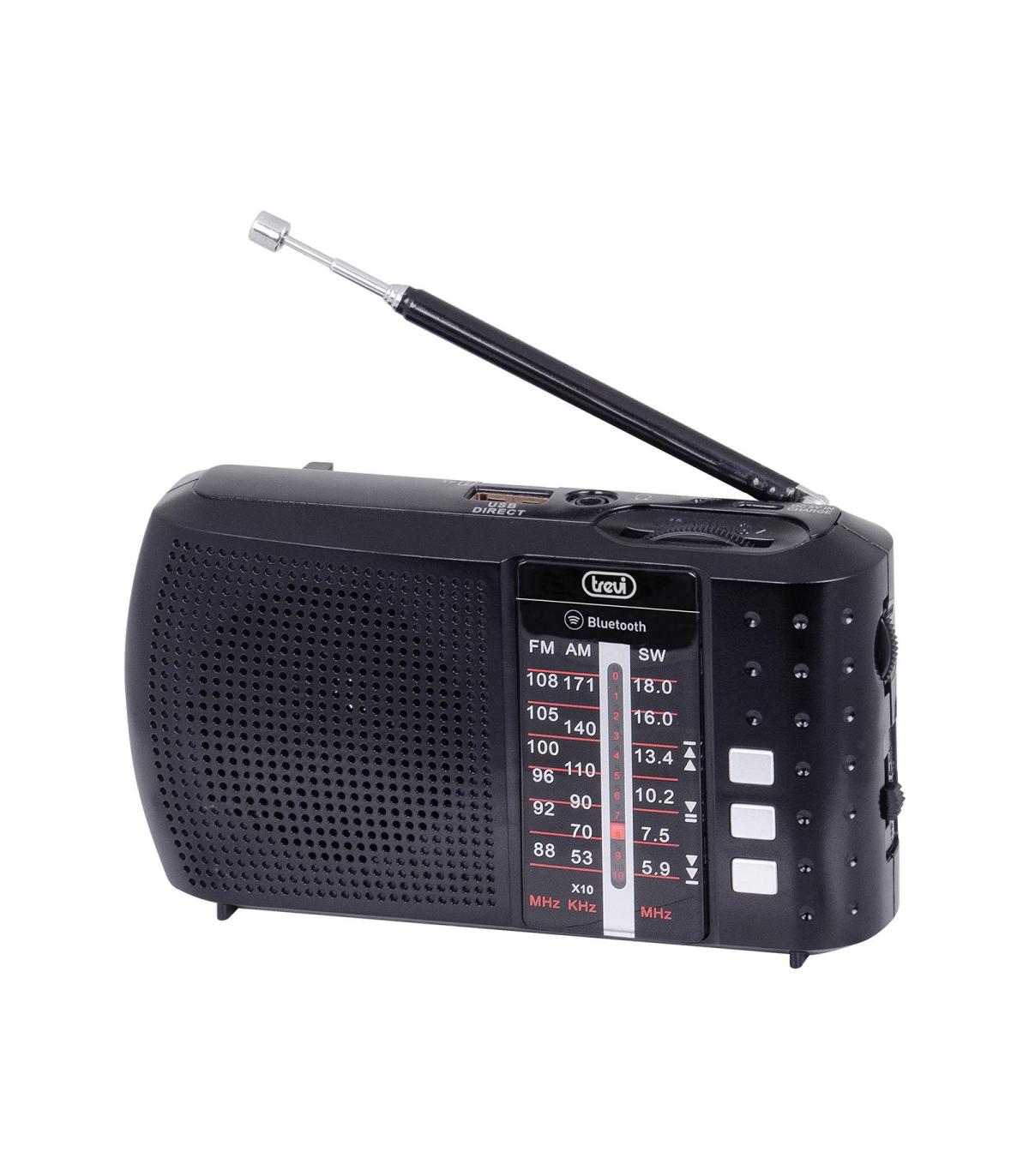 Trevi 0RA7F2000 radio Portátil Analógico y digital Negro