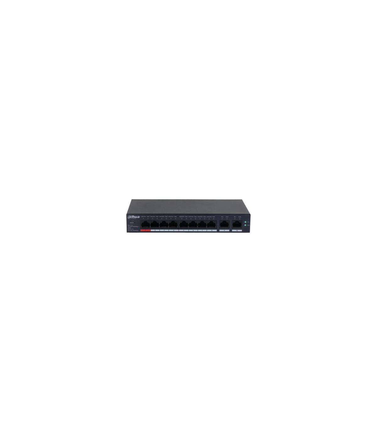 Dahua Technology DH-CS4010-8GT-110 switch Gestionado L2 Gigabit Ethernet (10 100 1000) Energía sobre Ethernet (PoE) Negro
