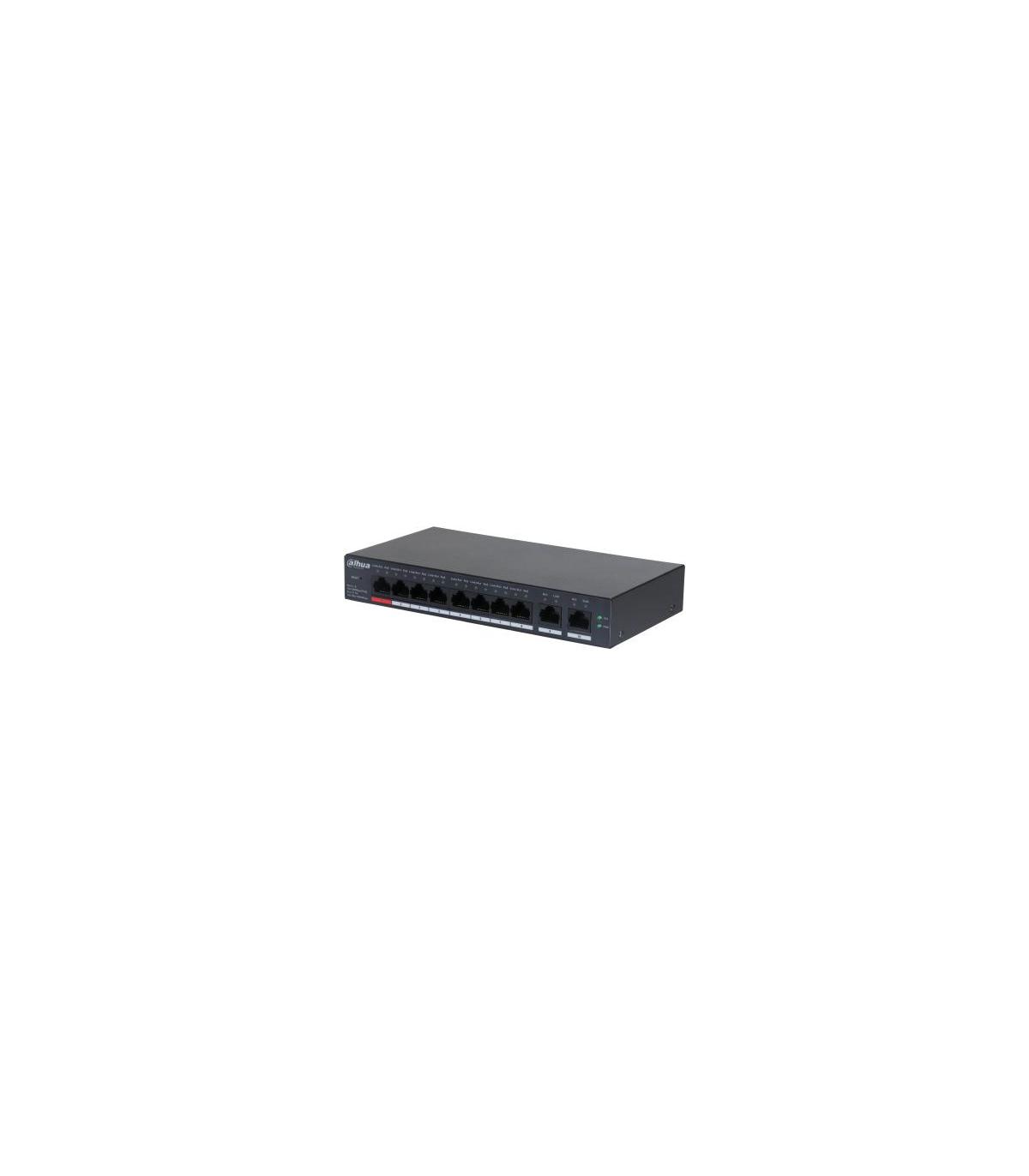 Dahua Technology DH-CS4010-8ET-110 switch Gestionado L2 Fast Ethernet (10 100) Energía sobre Ethernet (PoE) Negro