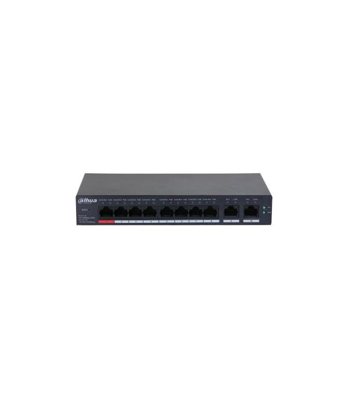Dahua Technology DH-CS4010-8ET-110 switch Gestionado L2 Fast Ethernet (10 100) Energía sobre Ethernet (PoE) Negro