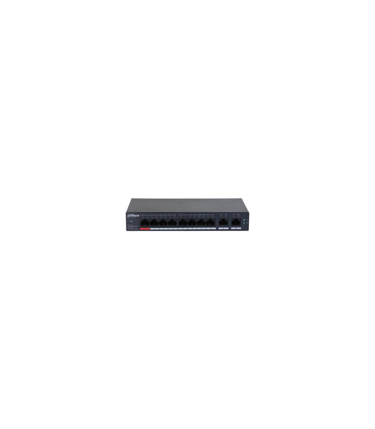 Dahua Technology DH-CS4010-8ET-110 switch Gestionado L2 Fast Ethernet (10 100) Energía sobre Ethernet (PoE) Negro