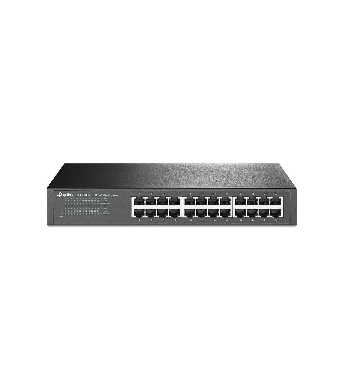 TP-Link TL-SG1024D No administrado Gigabit Ethernet (10 100 1000) Gris