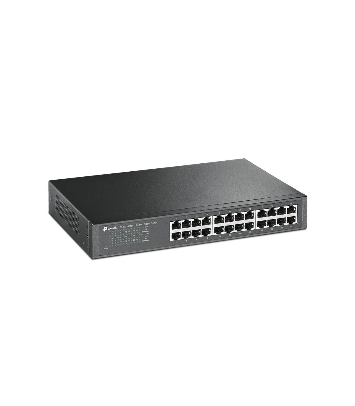 TP-Link TL-SG1024D No administrado Gigabit Ethernet (10 100 1000) Gris