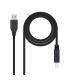 Nanocable 10.01.0802-BK cable USB USB 3.2 Gen 1 (3.1 Gen 1) 2 m USB A USB B Negro